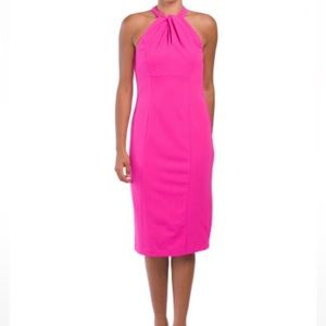 Julia Jordan Twist Neck Sheath Dress